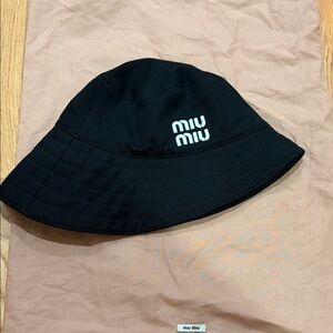 Miu Miu Classic Black Hat
